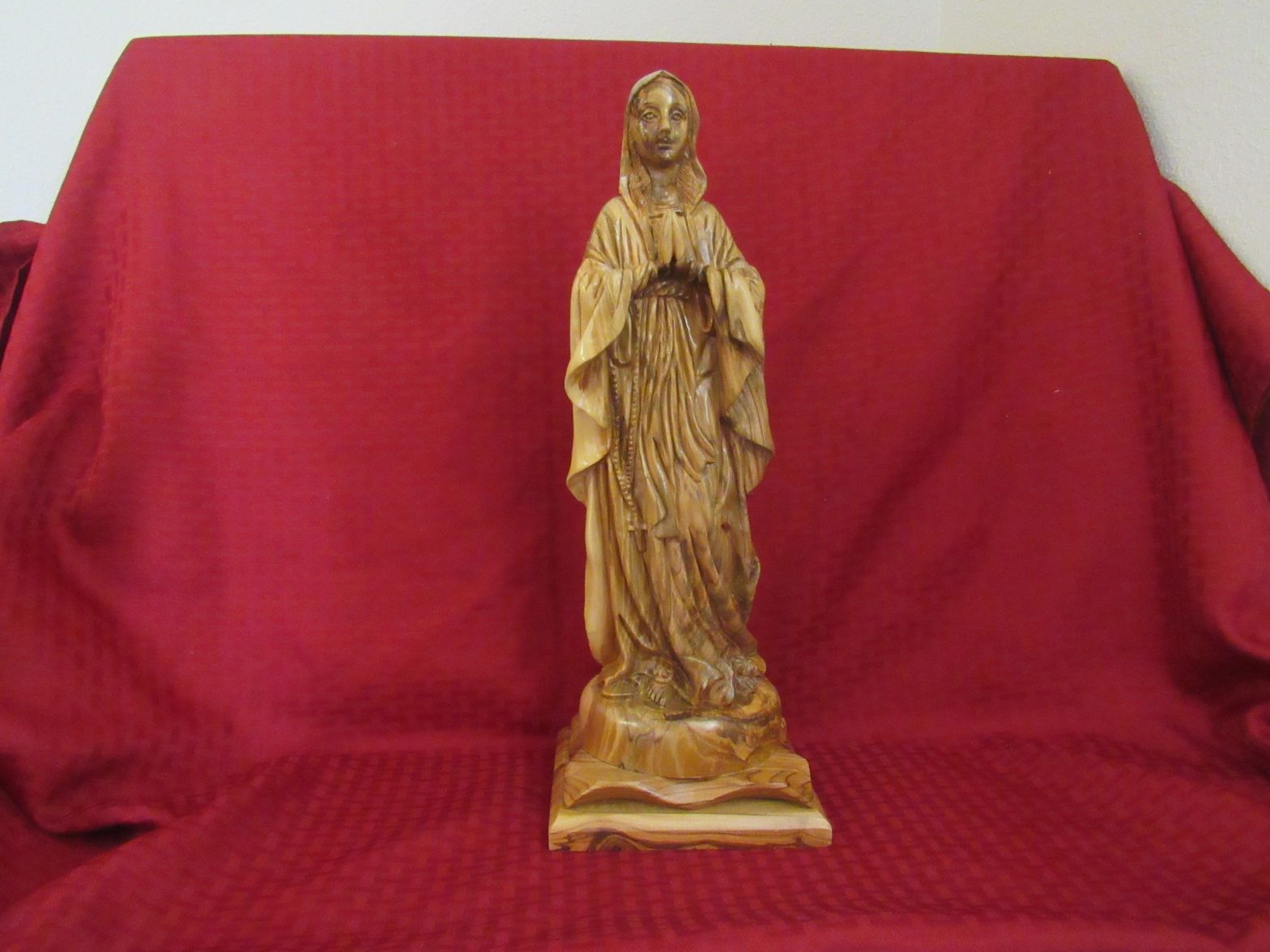 Olive Wood Virgin Mary Shepherds Field Group