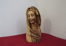 Olive Wood Virgin Mary