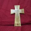 Olive Wood Cross Our Father