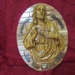 Olive Wood Jesus God Bless