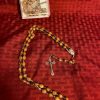 Olive Wood Rosary Engraved