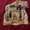 Olivewood Nativity set w/ Music Box
