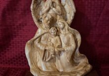Holy Family with Praying Angel